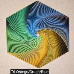 Fractal Fidget Hexagon, 3D Printed Hexagonal Toys, 3D Printed Fidget, Infinity Cube Fidget Toy, Geometric Fidget Toy, Hexagon Spiral Fidget Toy, Stress and Anxiety Fidget Toy