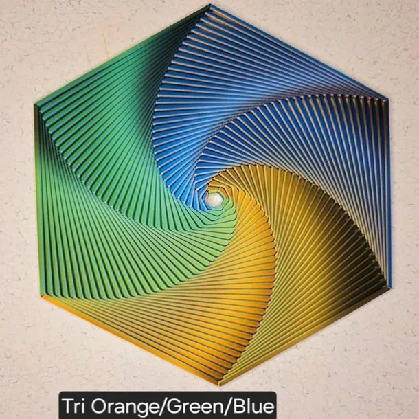 Fractal Fidget Hexagon, 3D Printed Hexagonal Toys, 3D Printed Fidget, Infinity Cube Fidget Toy, Geometric Fidget Toy, Hexagon Spiral Fidget Toy, Stress and Anxiety Fidget Toy