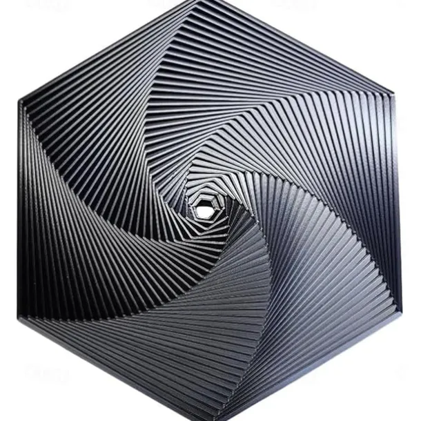 Fractal Fidget Hexagon, 3D Printed Hexagonal Toys, 3D Printed Fidget, Infinity Cube Fidget Toy, Geometric Fidget Toy, Hexagon Spiral Fidget Toy, Stress and Anxiety Fidget Toy