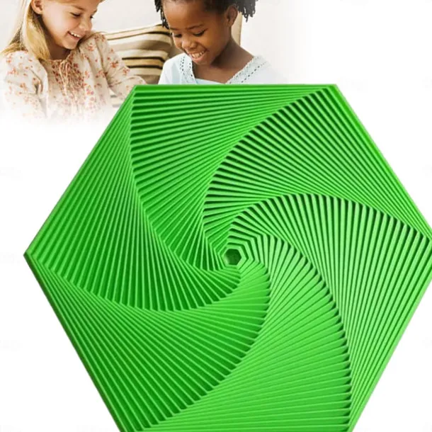 Fractal Fidget Hexagon, 3D Printed Hexagonal Toys, 3D Printed Fidget, Infinity Cube Fidget Toy, Geometric Fidget Toy, Hexagon Spiral Fidget Toy, Stress and Anxiety Fidget Toy