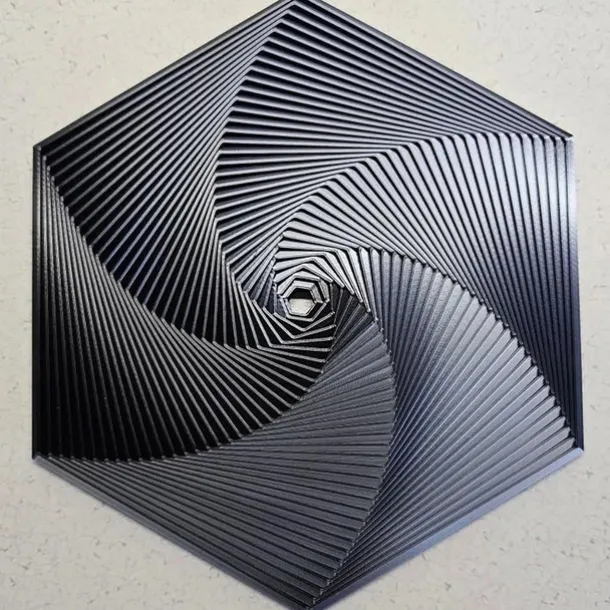 Fractal Fidget Hexagon, 3D Printed Hexagonal Toys, 3D Printed Fidget, Infinity Cube Fidget Toy, Geometric Fidget Toy, Hexagon Spiral Fidget Toy, Stress and Anxiety Fidget Toy