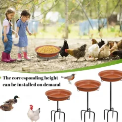 Freestanding Birdbaths Bowl Outdoor, Free Standing Garden Bird Bath Bird Feeder Bowl with Metal Stake, Detachable Decoration Spa Birdfeeder for Garden Patio Yard Lawn