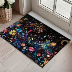Fresh Flowers Doormat Floor Mats Washable Rugs Kitchen Mat Non-Slip Oil Proof Rug Indoor Outdoor Mat Bedroom Decor Bathroom Mat Entrance Rug
