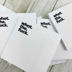 Fresh Outta Fucks Pad - Funny Novelty Memo Sticky Notes - Snarky Office Supplies for Work Office Desk Accessory Gifts for Co-Workers Friends White Elephant Fun Gifts
