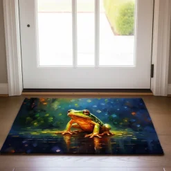 Frog Pound Doormat Floor Mats Washable Rugs Kitchen Mat Non-Slip Oil Proof Rug Indoor Outdoor Mat Bedroom Decor Bathroom Mat Entrance Rug