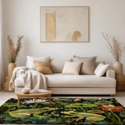 Frogs Pound Area Rug Kitchen Mat Non-Slip Oil Proof Floor Mat Livingroom Rug Indoor Outdoor Mat Bedroom Decor Bathroom Mat Entrance Rug Door Mat