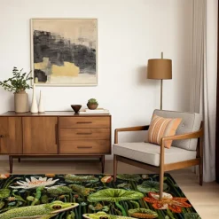 Frogs Pound Area Rug Kitchen Mat Non-Slip Oil Proof Floor Mat Livingroom Rug Indoor Outdoor Mat Bedroom Decor Bathroom Mat Entrance Rug Door Mat