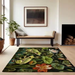 Frogs Pound Area Rug Kitchen Mat Non-Slip Oil Proof Floor Mat Livingroom Rug Indoor Outdoor Mat Bedroom Decor Bathroom Mat Entrance Rug Door Mat