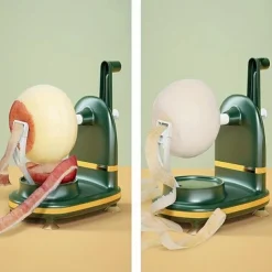 Fruit Automatic Rotating Peeler, Stainless Steel Blades Apple Cutter With Apple Slicer, Kitchen Gadget