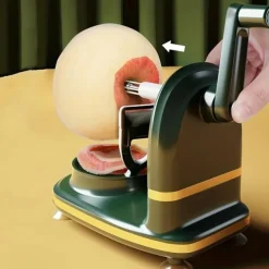 Fruit Automatic Rotating Peeler, Stainless Steel Blades Apple Cutter With Apple Slicer, Kitchen Gadget