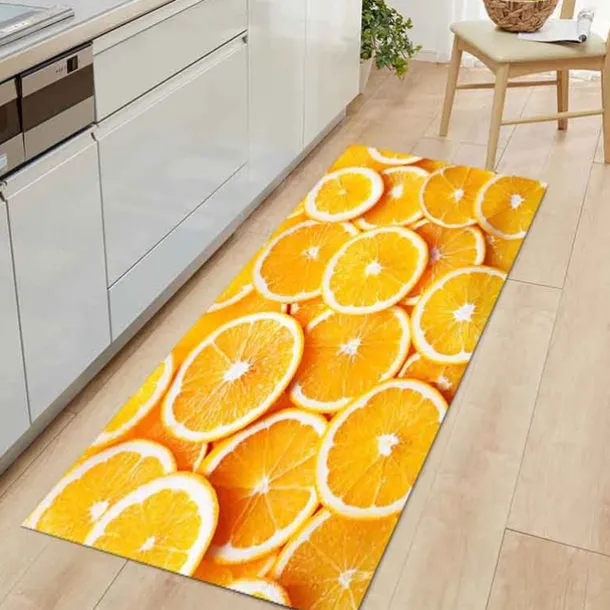 Fruits Kitchen Mat Non-Slip Oil Proof Floor Mat Rug Indoor Outdoor Mat Bedroom Decor Bathroom Mat Entrance Rug Door Mat
