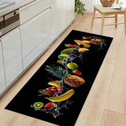 Fruits Kitchen Mat Non-Slip Oil Proof Floor Mat Rug Indoor Outdoor Mat Bedroom Decor Bathroom Mat Entrance Rug Door Mat
