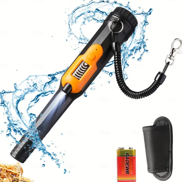 Full Waterproof Pinpointer Metal Detector with LCD Display,High Sensitive Underwater Pin Pointer,3 Modes Portable Pinpointe