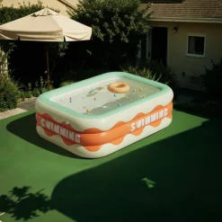 Full-Sized Inflatable Swimming Pools, Portable Inflatable Pool, Blow-Up Swimming Pool, Foldable Inflating Pools, Perfect Use Water Activities for Indoor and Outdoor Summer Season