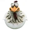Fun Garden Art Resin Craft Chicken Statue Hen Sculpture Ornament for Home Garden Yard Outdoor Decor Accessories Fence Decoration