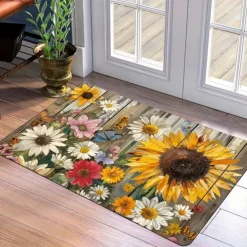 Funny Animal Cats Doormat Kitchen Mat Floor Mat Non-Slip Area Rug Oil Proof Rug Indoor Outdoor Mat Bedroom Decor Bathroom Mat Entrance Rug