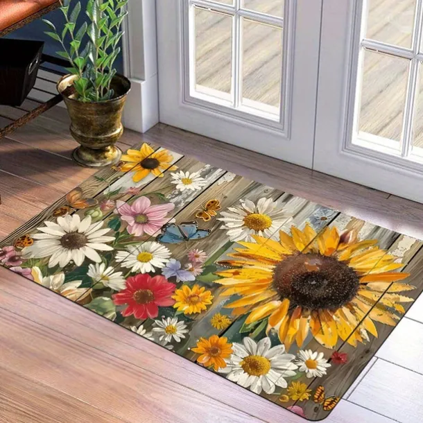 Funny Animal Cats Doormat Kitchen Mat Floor Mat Non-Slip Area Rug Oil Proof Rug Indoor Outdoor Mat Bedroom Decor Bathroom Mat Entrance Rug