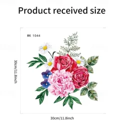 Funny Flower Butterfly Toilet Lid Decal - Waterproof Self-Adhesive Bathroom Decor Sticker Room Decor, Home Decor