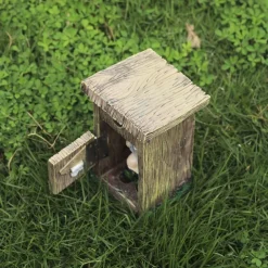 Funny Garden Gnome Outdoor Statues Naughty Sculpture Decoration Inappropriate Read Newspaper Gnome for Indoor Lawn Yard Red