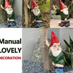 Funny Resin Gnome for Yard / Garden Indoor Outdoor Decor for Garden Statue Naughty Peeing Gnomes Gardening Gifts