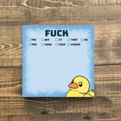 Funny Sassy Duck Sticky Notes, Funny Sticky Notes, Funny Work Stickers for Adults, Funny Stationery Note Pads, for Coworkers Friends, Office Supplies