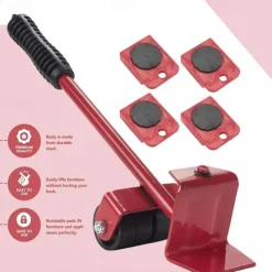 Furniture Lift Mover Tool Set - Furniture Movers with Wheels Heavy Furniture Moving Sliders Appliance Rollers Heavy Duty Furniture Lifter and Sliders Kit - Furniture Movers Sliders Appliance Movers