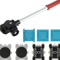 Furniture Lifter Mover Tool Set 440lb Heavy Duty Furniture Lifter with 4 Pulleys Easy & Safe Moving Kit for Sofas Refrigerators Couches Carpet & Hard Floors