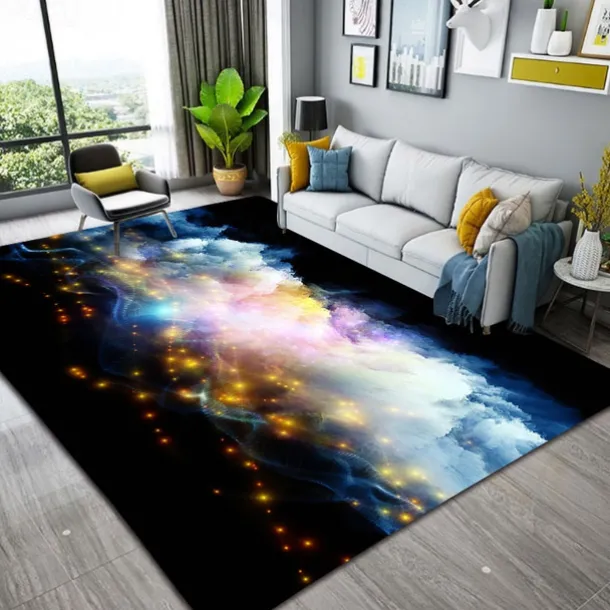 Galaxy Star Area Rug Rug for Livingroom Non Slip Floor Mat Bedside Livingroom Bedroom Indoor Outdoor