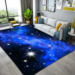 Galaxy Star Area Rug Rug for Livingroom Non Slip Floor Mat Bedside Livingroom Bedroom Indoor Outdoor
