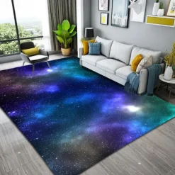 Galaxy Star Area Rug Rug for Livingroom Non Slip Floor Mat Bedside Livingroom Bedroom Indoor Outdoor