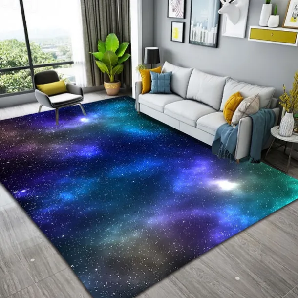 Galaxy Star Area Rug Rug for Livingroom Non Slip Floor Mat Bedside Livingroom Bedroom Indoor Outdoor