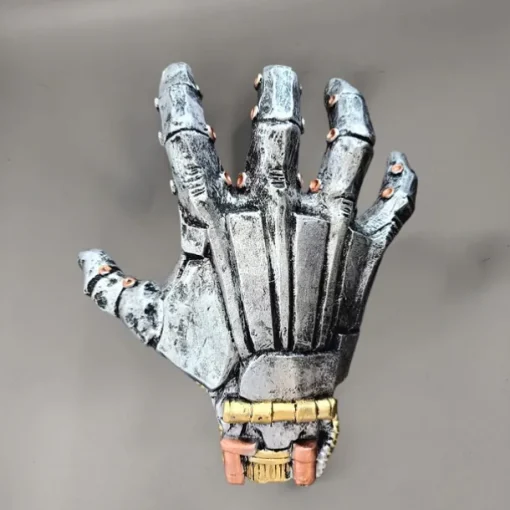 Gaming Controller Holder Stand, Basketball Stand Cyberpunk Silverhand Mechanical Hand, Desktop Gamepad Controller Universal Headphone Hanger Holder, Desktop Decoration Model Handmade Gifts