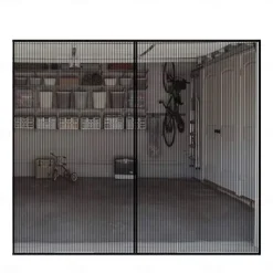 Garage Magnetic Screen Door Garage Door Screen Magnetic Closure Fiberglass Garage Screen Doors for Car Garage Pull Down for Patio, Porch, Window to Keep Bugs Out