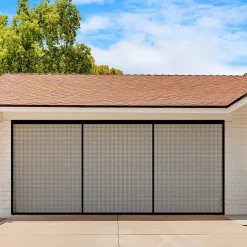 Garage Magnetic Screen Door Garage Door Screen Magnetic Closure Fiberglass Garage Screen Doors for Car Garage Pull Down for Patio, Porch, Window to Keep Bugs Out