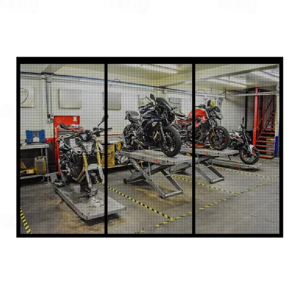 Garage Magnetic Screen Door Garage Door Screen Magnetic Closure Fiberglass Garage Screen Doors for Car Garage Pull Down for Patio, Porch, Window to Keep Bugs Out