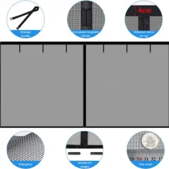 Garage Screen Door Magnetic Garage Door Screen Magnetic Closure Fiberglass Garage Screen Doors for Car Garage Pull Down for Patio, Porch, Window to Keep Bugs Out