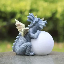 Garden Dragon Meditation Prayer Resin Ornaments Garden Resin Crafts Decoration