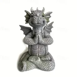 Garden Dragon Meditation Prayer Resin Ornaments Garden Resin Crafts Decoration