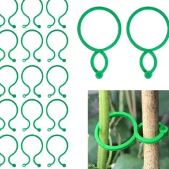 Garden Plant Holder, 100pcs Vegetables Tomato Vine Flower Clips, Plant Twist Clip, Garden Plant Support Clips, Plant Clips And Garden Clips For Other Vine Plants, For Climbing Plants, For Securing Plants