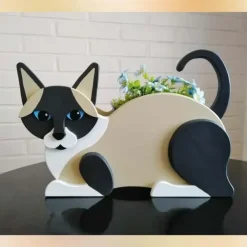 Garden Planters,Cute Dog Cat Animal Shaped Cartoon Flower Planter,Succulent Planter for Living Or Artificial Plants for Home Balcony,Garden Decoration