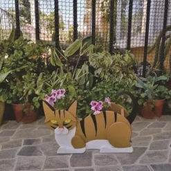 Garden Planters,Cute Dog Cat Animal Shaped Cartoon Flower Planter,Succulent Planter for Living Or Artificial Plants for Home Balcony,Garden Decoration