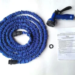 Gardening Watering System Tool, Telescopic Hose Multifunctional Vehicle High Pressure Car Wash Water Gun Garden Watering Car Accessories