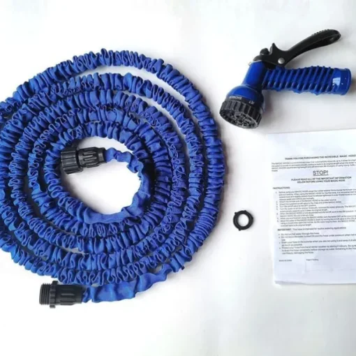 Gardening Watering System Tool, Telescopic Hose Multifunctional Vehicle High Pressure Car Wash Water Gun Garden Watering Car Accessories