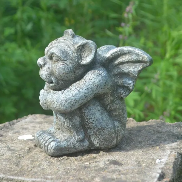 Gargoyle Gothic Decor Statue, Gargoyle Garden Guardian Sculpture, Medieval Gargoyle Mantel Office Bedroom Garden Decoration