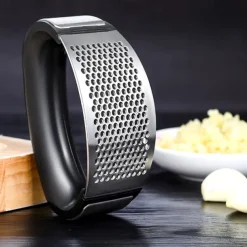 Garlic Press Rocker Stainless Steel Garlic Mincer Garlic Crusher Garlic Chopper for Smash Garlic Press Stainless Steel - Garlic Press Rocker