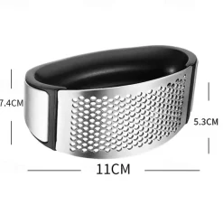 Garlic Press Rocker Stainless Steel Garlic Mincer Garlic Crusher Garlic Chopper for Smash Garlic Press Stainless Steel - Garlic Press Rocker