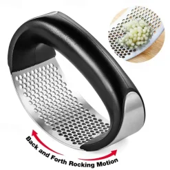 Garlic Press Rocker Stainless Steel Garlic Mincer Garlic Crusher Garlic Chopper for Smash Garlic Press Stainless Steel - Garlic Press Rocker