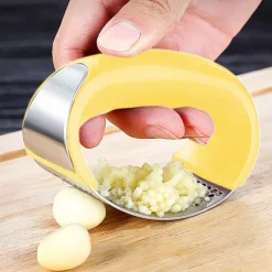 Garlic Press Rocker Stainless Steel Garlic Mincer Garlic Crusher Garlic Chopper for Smash Garlic Press Stainless Steel - Garlic Press Rocker