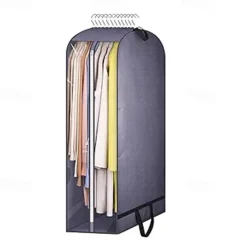 Garment Bags for Hanging Clothes Storage, Gusseted Clear 43