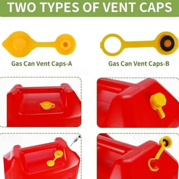 Gas Can Spout Replacement Gas Can Nozzle Spout Length is 10.2 in, Easier to use Suitable for most 1/2/5/10 gal oil cans With Gas Can Vent Caps, Thick rubber pad, Spout Cover, Base Cap